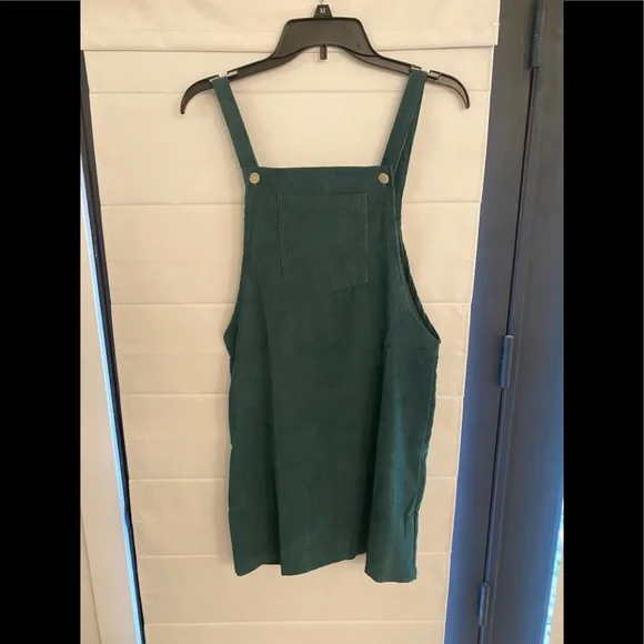 Corduroy Overall Dress Outfit Green Corduroy Jumper Dress Dress